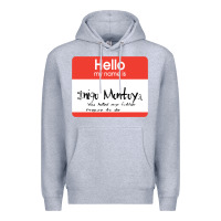 Heather Grey hello my name is inigo montoya [princess bride] Premium Hoodie - lanVoArt