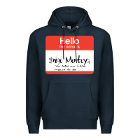 Navy hello my name is inigo montoya [princess bride] Premium Hoodie - lanVoArt
