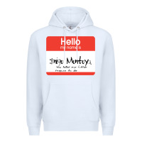 White hello my name is inigo montoya [princess bride] Premium Hoodie - lanVoArt