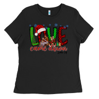 Black love came dow christmas Ladies Tee - RacoonDesign