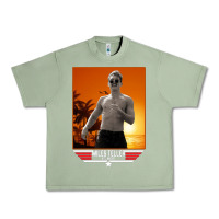 Oil Green rooster topgun retro Urban Heavy Tee - lanVoArt