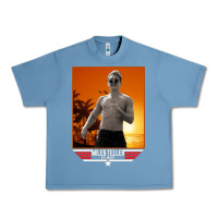Pebble Blue rooster topgun retro Urban Heavy Tee - lanVoArt