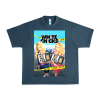 Midnight Navy white chicks Urban Heavy Tee - lanVoArt