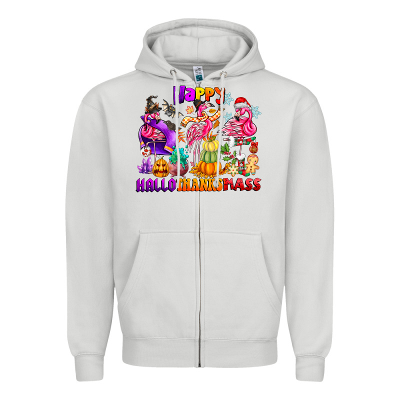 Happy Hallo Thanks Mas Zipper Hoodie by CowhideDigitalArt | Teevron