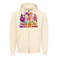 Sandshell Happy Hallo Thanks Mas Zipper Hoodie - CowhideDigitalArt