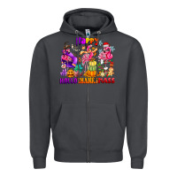 Smoke Happy Hallo Thanks Mas Zipper Hoodie - CowhideDigitalArt