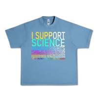 Pebble Blue Hot Trend I Support Science Human Rights Public Education Urban Heavy Tee - lanVoArt