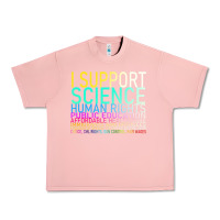Salmon Hot Trend I Support Science Human Rights Public Education Urban Heavy Tee - lanVoArt