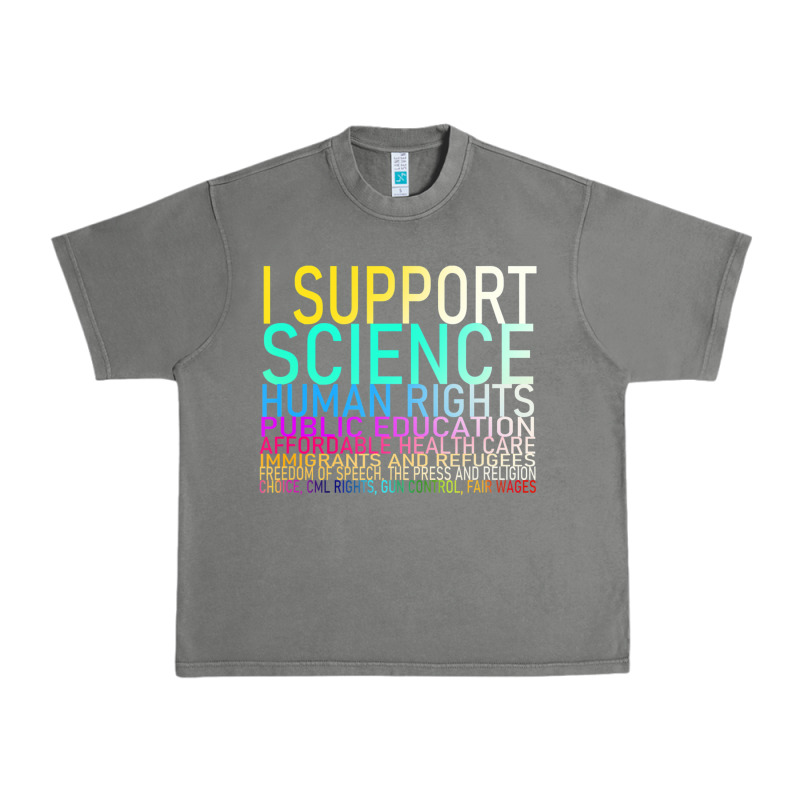 Hot Trend I Support Science Human Rights Public Education Urban Heavy Tee by lanVoArt | Teevron