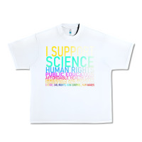 White Hot Trend I Support Science Human Rights Public Education Urban Heavy Tee - lanVoArt