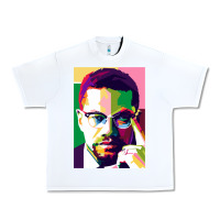 White malcolm x Urban Heavy Tee - lanVoArt