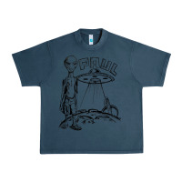 Midnight Navy the alien paul Urban Heavy Tee - lanVoArt