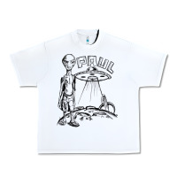 White the alien paul Urban Heavy Tee - lanVoArt