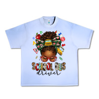 Grape Ice school bus driver afro messy bun Urban Heavy Tee - texasbilliewilder