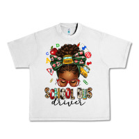 Lunar Rock school bus driver afro messy bun Urban Heavy Tee - texasbilliewilder