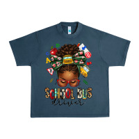 Midnight Navy school bus driver afro messy bun Urban Heavy Tee - texasbilliewilder