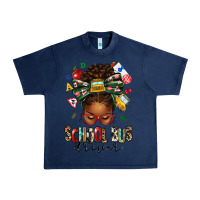 Navy school bus driver afro messy bun Urban Heavy Tee - texasbilliewilder
