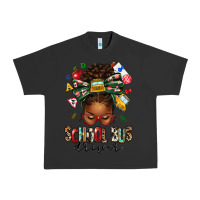 Pigment Black school bus driver afro messy bun Urban Heavy Tee - texasbilliewilder