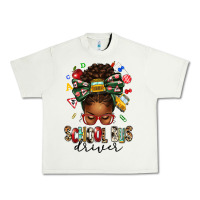 Pistachio school bus driver afro messy bun Urban Heavy Tee - texasbilliewilder