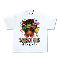 White school bus driver afro messy bun Urban Heavy Tee - texasbilliewilder