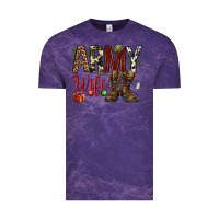 Cloud Purple Christmas Army wife Vintage Tee - NancyCooperArtShop