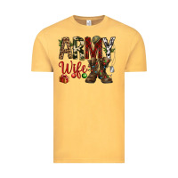 Vintage Mustard Christmas Army wife Vintage Tee - NancyCooperArtShop