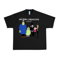 Black 60s milton the monster show characters and logotype Urban Heavy Tee - lanVoArt