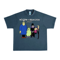 Midnight Navy 60s milton the monster show characters and logotype Urban Heavy Tee - lanVoArt