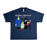Navy 60s milton the monster show characters and logotype Urban Heavy Tee - lanVoArt