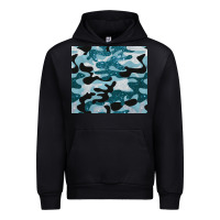 Black blue camouflage glitter Urban Hoodie - BarkalooDesign