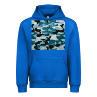 Cobalt blue camouflage glitter Urban Hoodie - BarkalooDesign