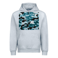 Heather Grey blue camouflage glitter Urban Hoodie - BarkalooDesign