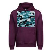 Mauve Wine blue camouflage glitter Urban Hoodie - BarkalooDesign