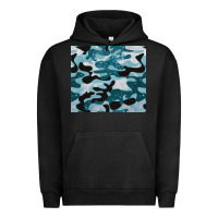 Pigment Black blue camouflage glitter Urban Hoodie - BarkalooDesign
