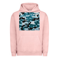 Blue Camouflage Glitter Urban Hoodie | Teevron