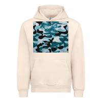 Sandshell blue camouflage glitter Urban Hoodie - BarkalooDesign