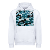 White blue camouflage glitter Urban Hoodie - BarkalooDesign