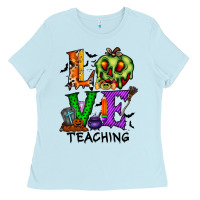 Baby Blue love taching halloween Ladies Tee - RacoonDesign