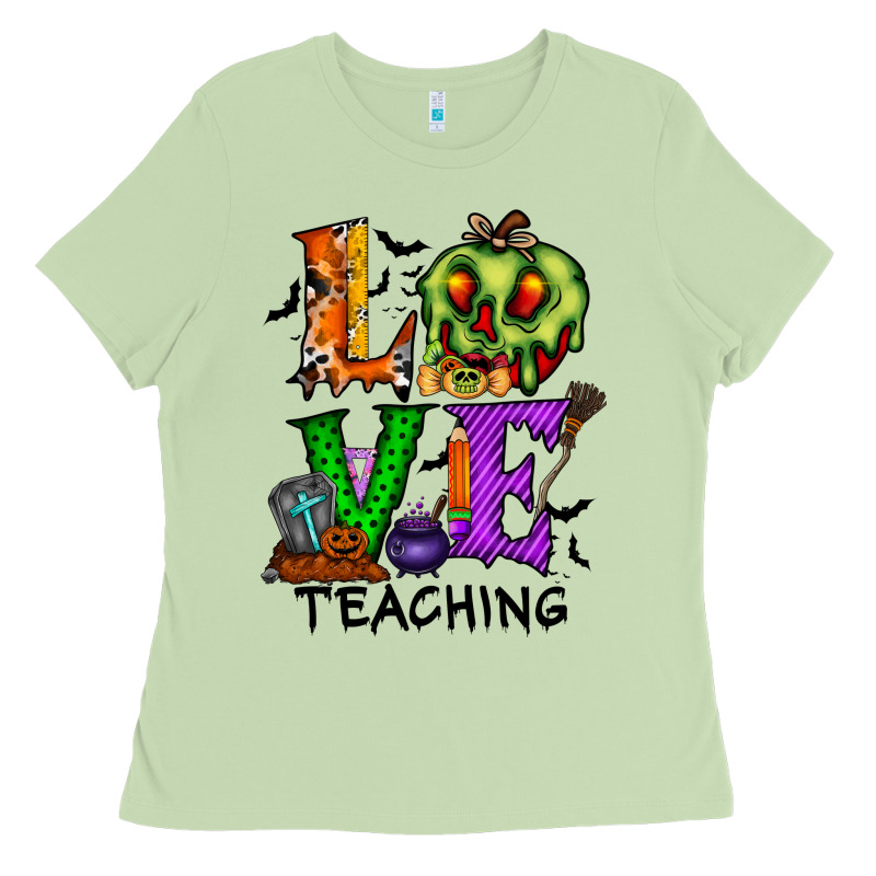 Love Taching Halloween Ladies Tee by RacoonDesign | Teevron