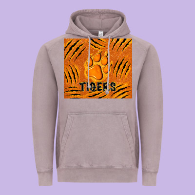 Tiger Paws Vintage Hoodie Designed By Tumblerdesignbyshophia