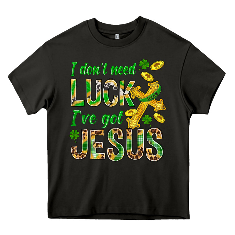 I Don't Need Luck I've Got Jesus St. Patricks Heavy Core Tee by BundleAndBundleShop | Teevron