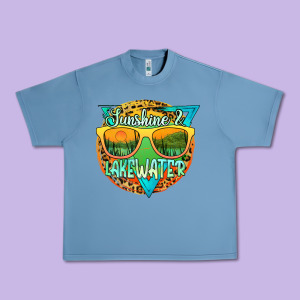 Sunshine & Lakewater Urban Heavy Tee Designed By Jahusdesignshop