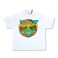 White sunshine & lakewater Urban Heavy Tee - JahusDesignShop