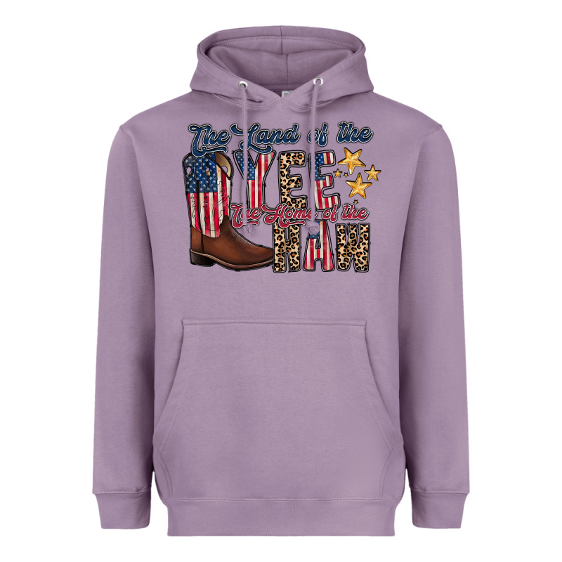 The Land Yee The Home Of The Haw Heavyweight Hoodie by RacoonDesign | Teevron