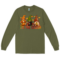 Army Green tis the season gnomes Long Sleeve Tee - CowGirlArtShop