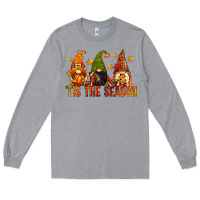 Heather Grey tis the season gnomes Long Sleeve Tee - CowGirlArtShop