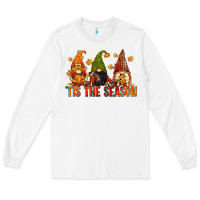 White tis the season gnomes Long Sleeve Tee - CowGirlArtShop