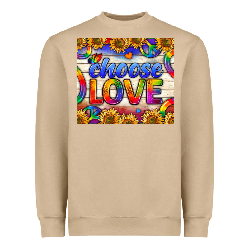 Western Choose Love Tumbler Heavyweight Sweatshirt by BundleAndBundleShop | Teevron