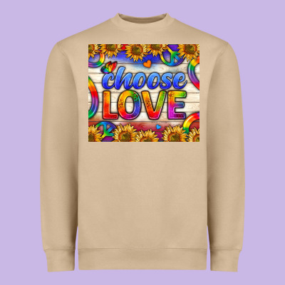 Western Choose Love Tumbler Heavyweight Sweatshirt Designed By Bundleandbundleshop