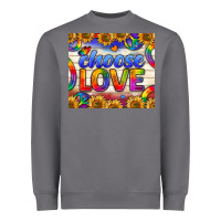 Storm Western Choose Love Tumbler Heavyweight Sweatshirt - BundleAndBundleShop